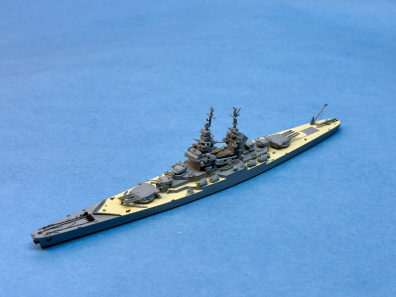 Battleship "Gascogne" painted decks (1 p.) F 1938 Neptun N 1400S